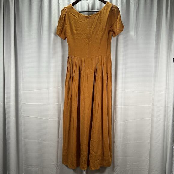 CHRISTY DAWN The Scarlet Midi Dress Marigold Petite Women's Size Medium - Picture 6 of 11